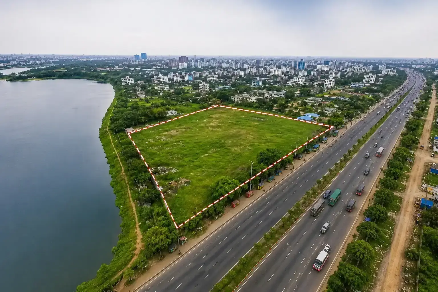 মোহাম্মদপুর বেড়িবাঁধ সংলগ্ন ১০৬ কাঠা কমার্শিয়াল জমি বিক্রয় | ৩০০ ফিট মেইন রোড ফ্রন্টেজ